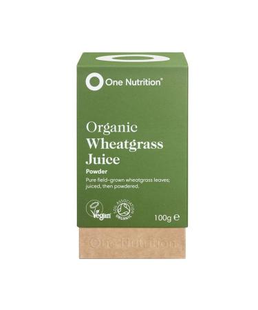 One Nutrition Wheatgrass Juice Powder Natures Multivitamin Juiced Then Powdered for Maximum Nutrient Density Source of Vitamin B12 Iron Calcium & Magnesium - 20 Servings 100g Powder