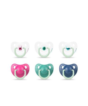 Night pacifier Tet.Anato. Silicone 0-6 m 2 pieces