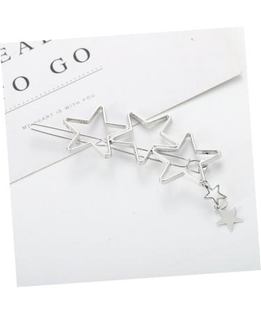 Beaupretty Star Hairpin Hair Clamps Barrettes Alloy Star Barrette Barrettes for Women Hair Ornament Clip Star Bobby Pins Silver Hair Clip Hair Styling Jewelry Lip Gloss Girl Pearlescent - Buy Online on GoSupps.com