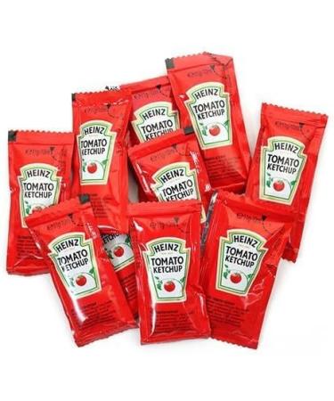 Heinz Tomato Ketchup Sauce Sachet - Classic Condiment for Irresistible Flavor - Convenient Single-Serve Packet Ideal for On-the-Go Deliciousness - 350 Sachets - Buy Online on GoSupps.com