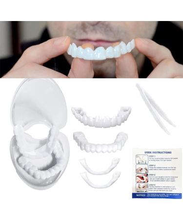 GAWEI Smile Teeth Customizable Temporary Fake Teeth Molds Braces - Perfect Snap-In Dentures for Upper & Lower Jaw - Natural & Comfortable (3 Sets) - Buy Online on GoSupps.com