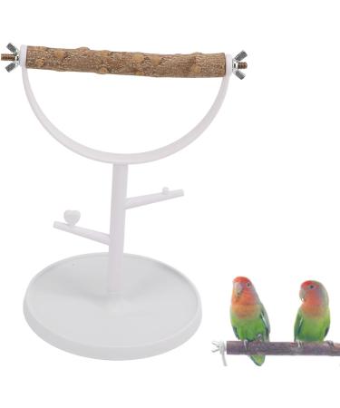 Shanrya Bird Stand Parrots Training Perch Natural Smell Anti Slip with Base for Outdoor for Indoor Brown - Buy Online on GoSupps.com