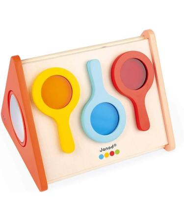 Janod Essentiel Wooden Educational Game - Mirrors for Babies & Toddlers | Eco-Friendly Water-Based Paint | Ages 18 Months+ | J05069 - Buy Online on GoSupps.com