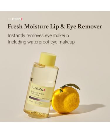 ILLIYOON Fresh Moisture Lip and Eye Makeup Remover(300mL/10.14 Fl.Oz) | Instant & Gentle Waterproof Makeup Remover | Non-Greasy with Naturally Fermented Yuzu Extract | Fragrance Free and Paraben Free - Buy Online on GoSupps.com