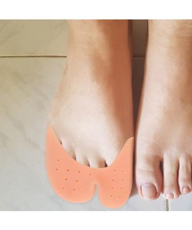 3 Pairs Toe Sleeve Tiptoe Pads - Anti-Wear Silicone Toe Protectors for Foot Care & Comfort | Skid-Resistant Anti-Slip Toe Covers - Buy Online on GoSupps.com