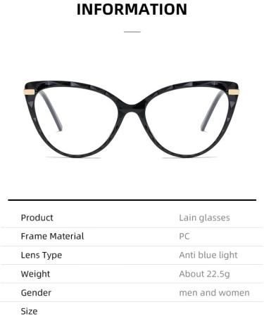 SERONI Metal Temples Tr90 Cat Eye Blue Light Blocking Glasses for Women & Men - Anti UV Ray Computer & Reading Glasses 62mm Pink - Buy Online on GoSupps.com