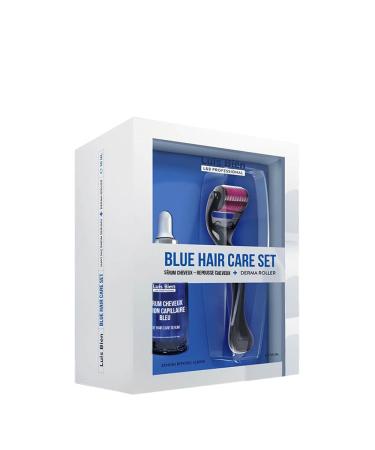 Luis Bien Blue Hair Growth Serum Kit with Derma Roller Hair Loss Treatment for Men And Women Hair Loss Oil for Thickening Hair Hair Loss and Regrowth Kit-30 ml Serum+Titanium 0.5 Needle Derma Roller