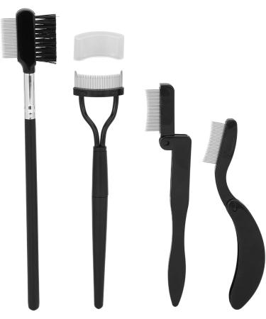 Eyebrow Comb Eyelash Separator Grooming Brush Set with Stainless Steel Teeth Easy Hold Handle Easy Cleanup Ideal Eye Makeup - Buy Online on GoSupps.com