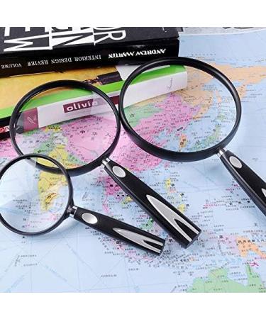 Handheld Magnifying Glass 6X Lens - Reading Magnifier for Books Newspapers Maps Coins Jewellery Hobbies & Crafts Lofty Ambition - Buy Online on GoSupps.com