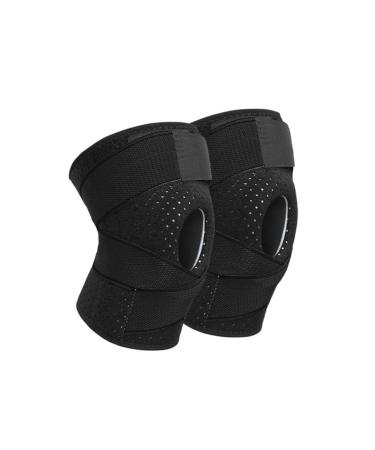 Elastic Adjustable Athletic Knee Support Brace | Hinged Shock-Absorbing Sports Protector - Ideal for Injury Recovery & Prevention - Buy Online on GoSupps.com