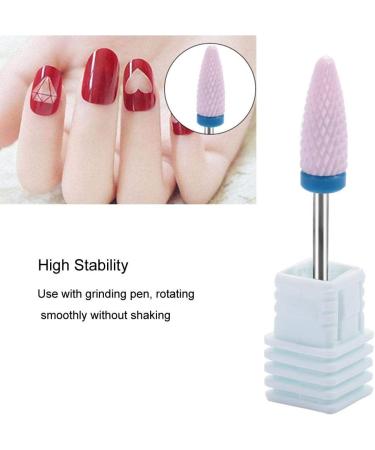 Nail shop professional nail polisher nail manicure tool 5 Types Ceramic Cylinder Shape Grinding Head Nail Drill Bit for Nail Polishing Manicure Tools(03#) - Buy Online on GoSupps.com