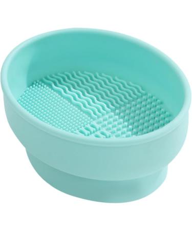 FOMIYES 2 in 1 Makeup Brush Cleaning Mat with Brush Drying Holder Silicone Brush Cleaner Pad Cosmetic Brush Organizer Rack Portable Washing Tool for Makeup - Buy Online on GoSupps.com