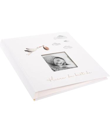 Buy Goldbuch 15 474 Baby Album Hurray - Unisex Photo Book with Gold Embossing | 58 Blank Pages & Illustrated | Perfect Baby Keepsake - Buy Online on GoSupps.com