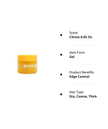 Edge Booster Extra Strength Pomade for Thick Coarse Hair - Travel Size 0.85 Oz (Citrine) - Buy Online on GoSupps.com