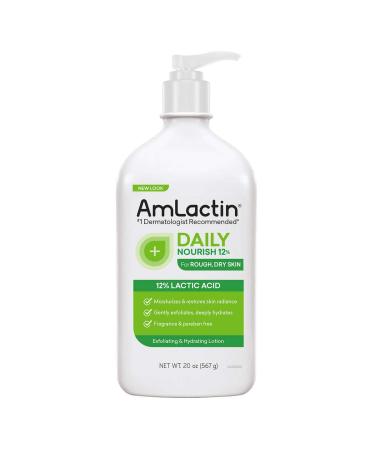 AmLactin Daily Moisturizing Lotion for Rough Dry Skin 20 oz
