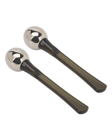 Sonew 2Pcs Eye Cream Applicator Zinc Alloy Roller Balls Cream Scoop Eye Care Applicator Wand Stick for Depuffer Massage Reduction