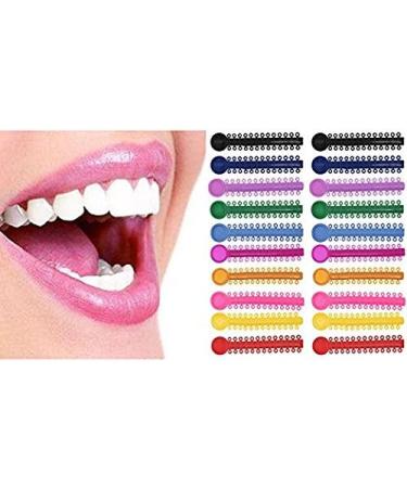 Easyinsmile Orthodontic Ligature Ties for Braces - Elastic Rubber Bands (Assorted Colors) - Buy Online on GoSupps.com