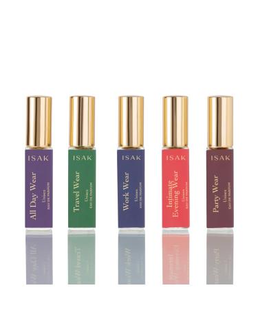 ISAK Ocassion Series Perfume Gift Pack For Women & Men 8 To 10 Hours Long Lasting Luxury Fragrances Premium Parfum Combo For All Occasions & Valentines Day Gift 5x8 ml (0.27 Fl oz) Each
