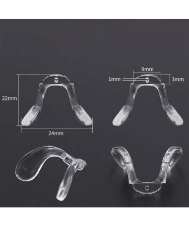 Replacement Metal Nasal Cushion Holder for Glasses - Black Silicone U-Shaped Nose Pads 2 Pieces - Ideal for Children - International Shipping Available - Buy Online on GoSupps.com