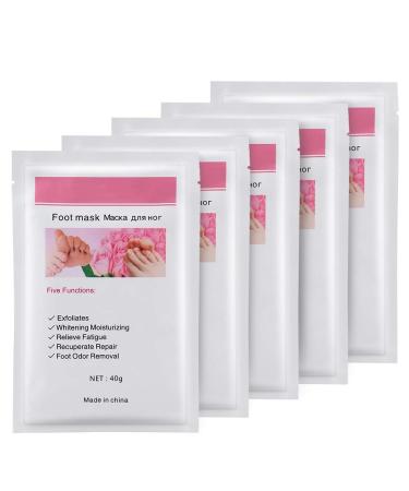 Dead Skin Removal Mask Moisturizing Comfortable Foot Moisturizing Mask 5pcs for Foot Care