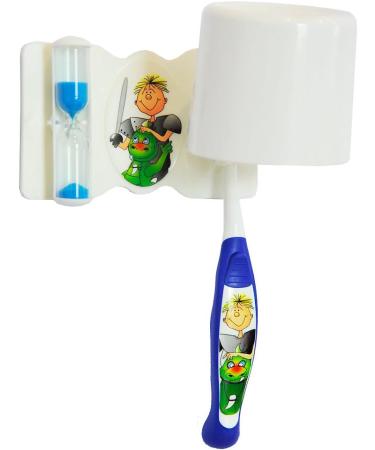 Dental Set for Kids - Complete Knight Theme Blue - Toothbrush Holder & Cup - Buy Online on GoSupps.com