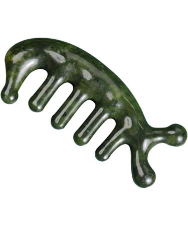 Beavorty 3-Piece Jade Scalp Massager & Hand Massage Comb Set - Creative 3D Leather Massage Tools 11.50x1.50cm - International Shipping Available - Buy Online on GoSupps.com