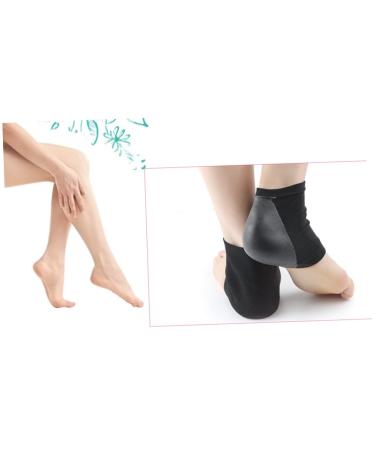 FRCOLOR 1 Pair Stocking Stuffera Heel Sleeve Cushion Open Toe Plantar Sleeve Heel Protector Silicone Gel Heel Arch Ankle Gelt Moisturize Sock Men and Women 10.50X8.50X0.50CM