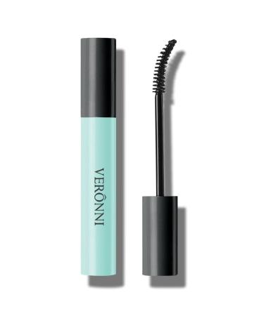 4D Silk Fiber Lash Black Mascara No Clump Volumizing Eyelash Mascara Waterproof Mascara Black Curved 4D Fiber Brush Natural Extension Lash Lengthening Mascara