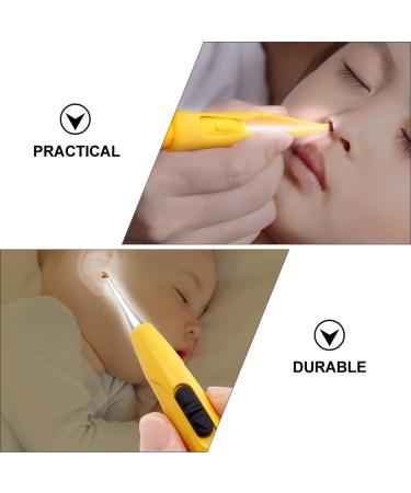 FRCOLOR Kids Ear Wax Pick Set - Cartoon Luminous Earwax Picker & Nose Clip for Safe Removal - Yellow 15.2x6.7cm - Buy Online on GoSupps.com