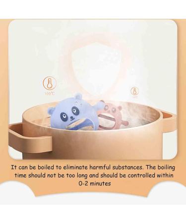 Jyfanse Bite Ring & Calming Pacifier - Silicone Bear Biting Glove for Soothing Teething Toddlers with Crinkle Sound - Buy Online on GoSupps.com