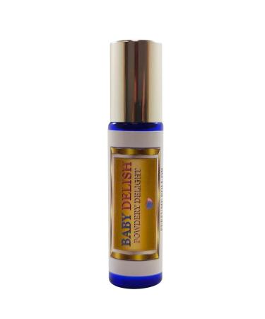 Baby Delish Powdery Delight Perfume Roll On Oil (10 ml) 0.33 Fl Oz (Pack of 1)