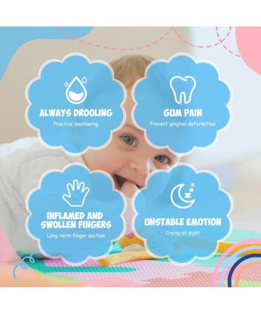 MTYLUIG Silicone Baby Teething Toys 2 Pack - Remote Control Shape Baby Teethers for 3-12 Months - Black (2pcs) - Buy Online on GoSupps.com