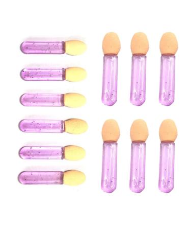 FOMIYES 100pcs Beauty Sponge Makeup Eyeshadow Eye Shadow Applicator Eye Shadow Brush Cosmetic 3.6X1.2 cm Violet