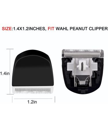 Professional Peanut Clippers/Trimmers Snap On Replacement Blades 2PCS Black #2068-300 Compatible with Wahl Peanut Hair Clipper - Buy Online on GoSupps.com