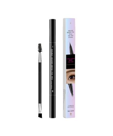 Eyebrow 2in1 Eyebrow Pen Longlasting SmudgeResistant Precision Shaping Doublesided Cosmetic for Professional Makeup 5
