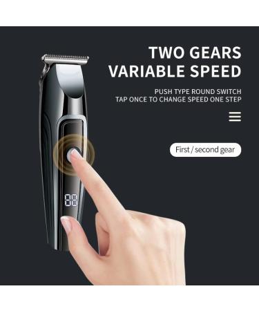 Professional Rechargeable Hair Clippers - Cordless Electric Hair Trimmers with LED Display - 2 Speeds Hair Cutting Kit (Gold - Buy Online on GoSupps.com