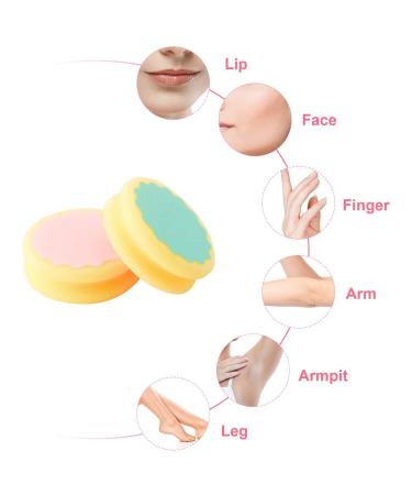 5 Pieces Depilation Pads - Painless Hair Removal Sponge for Face Legs Arms & Body | Reusable and Eco-Friendly Tool - Buy Online on GoSupps.com