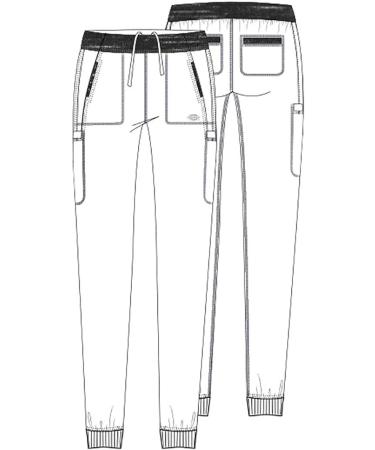 Dickies Dynamix Women Scrubs Pant | X-Large Petite | Black Jogger DK185 - Buy Online on GoSupps.com