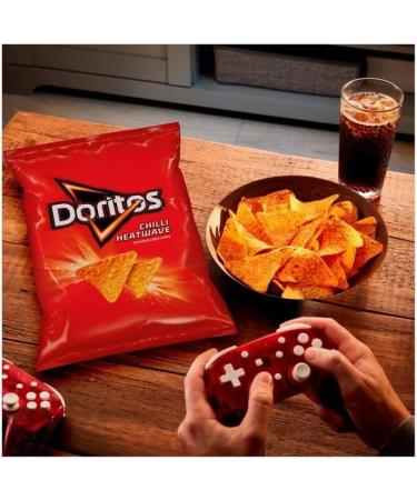 Doritos Tortilla Chips Chilli Heatwave Sharing Bag Crisps 180g | Suitable for vegetarians | Premium product | Sweet and spicy snacks for sharing with friends - Buy Online on GoSupps.com