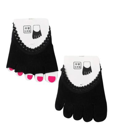 Lurrose 2 pairs of toe socks women S cap covers forehings.