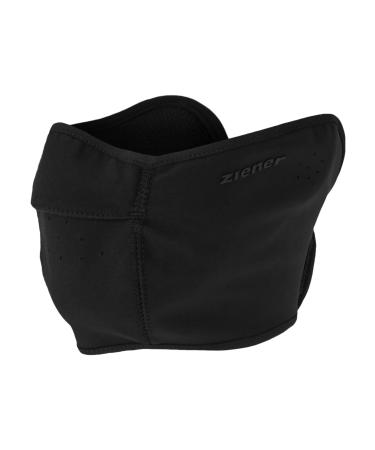 Ziener children's ITALO Junior facemask ski helmet face mask | Windproof elastic soft-shell black XS