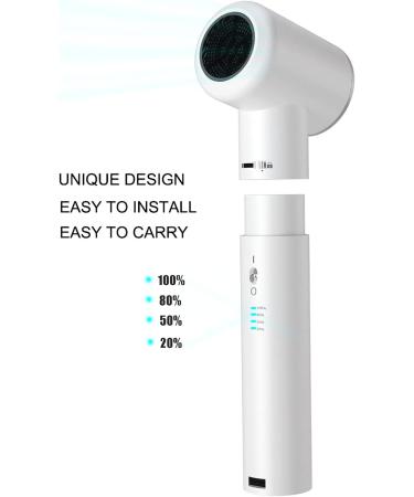 Cordless Hair Dryer Portable Travel Rechargeable Hair Dryer 12 Modes Hot and Cold Air Hair Dryer for Outdoor/Indoor - Buy Online on GoSupps.com
