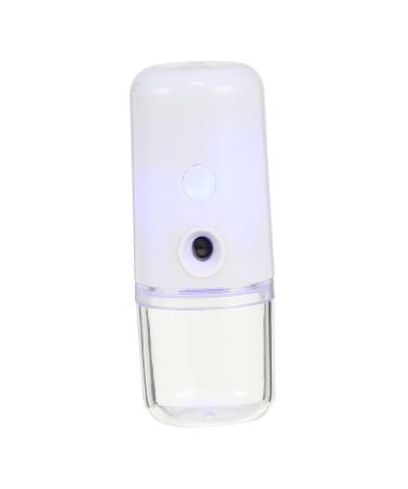 WOONEKY 1pc Mini Face Spray Device Portable Facial Mister Handheld Steamer Portable Face Steamer White