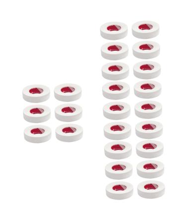 FRCOLOR 24 Rolls Eyelash Tape Eyeshadow Tape Eyeliner Tape Lash Lift Tape Lash Accessories Makeup Accessories For Lash Soft Eyelash Patches Polyolefin Film Miss Supplies With Hole White 5x1.2cmx4pcs Whitex4pcs