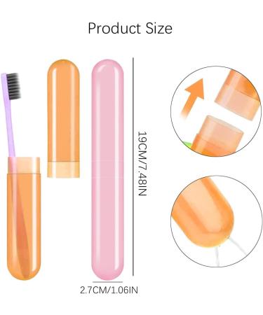 ZCSOWE 4-Pack Toothbrush Cases - Travel-Friendly Protective Covers for Family & Hygiene - Buy Online on GoSupps.com