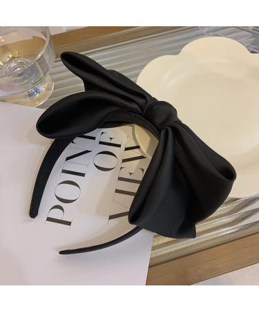 Uchyius Big Bowknot Headband for Women and Girls - Cute Black Hair Accessory - Buy Online on GoSupps.com