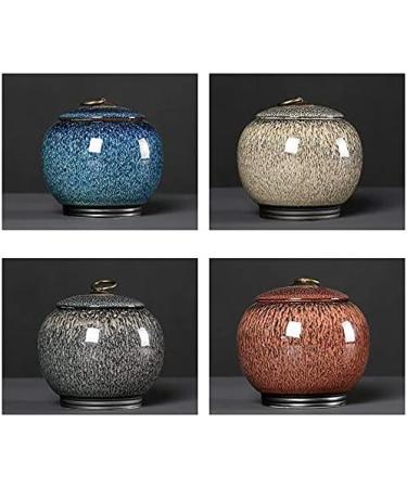 Tmendy Cremation Urns Medium Size Ceramics Adult Human Memorial Ashes Urn Ashes Pet Ash Adult Coffin Sealed Ceramic (Color : D) - Buy Online on GoSupps.com