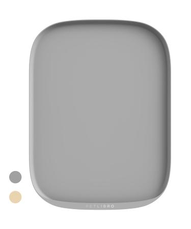 Petlibro silicone waterproof dog and cat pet feeding matte safety cat food mats for feeding troughs and fountain anti-slip-tied matt matte cover pet feeding mat m m size