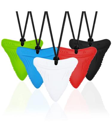 5 PCS Chew Necklace - Shark Tooth Necklace  Nail Biting Treatment for Kids Adults  Teething Necklace  Baby Teething Child Autism Adult Necklace  YQZIYOU - Buy Online on GoSupps.com