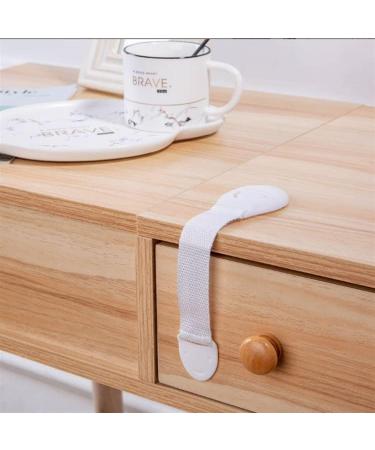 Jzhen 10 Pcs Baby Safety Strap Lock Child Safety Door Locks for Drawer and Cabinet Door No Drilling or Tools - Buy Online on GoSupps.com